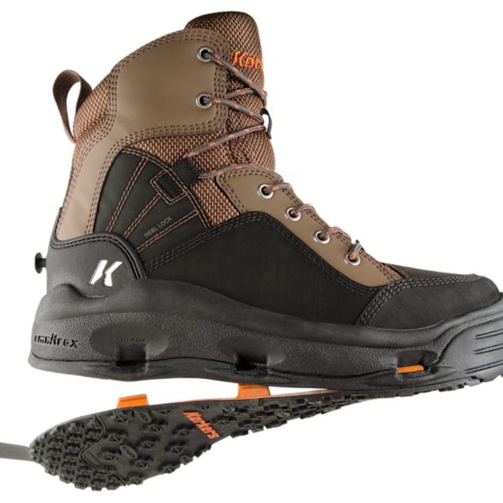Korkers BuckSkin Felt/Kling-On Wading Boot Mens Size 8